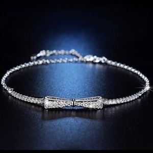 Moissanite Bracelet, 18K Gold Plated 925 Sterling Silver
